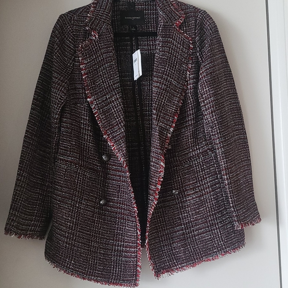BNWT banana republic tweed coat